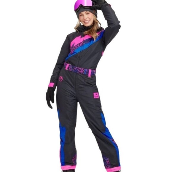 Tipsy Elves Womens XL Night Run Ski Suit Snowsuit Snow Suit Black